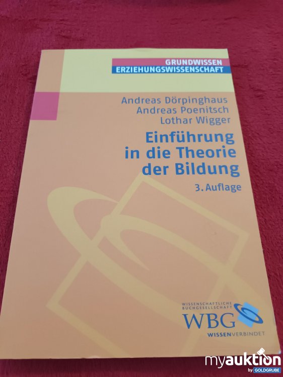 Artikel Nr. 928025 Artikel Nr. 928025: Einführung in die Theorie der Bildung