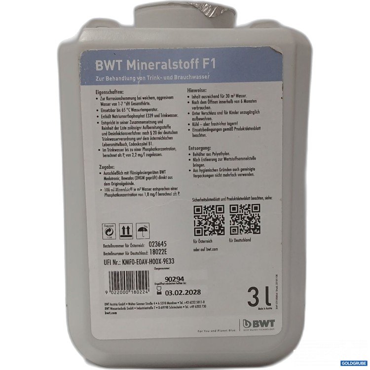 Artikel Nr. 972025: BWT Mineralstoff 1 3L