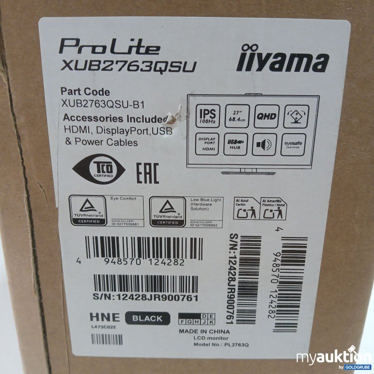 Artikel Nr. 983025: Iiyama Desktop Monitor 27" Pro Lite XUB2763QSU 