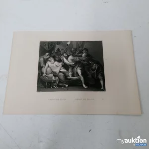 Auktion Bild ca. 30x20cm Simson und Delila