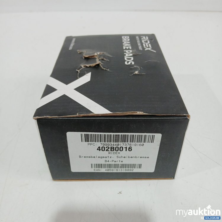 Artikel Nr. 444026: Ridex Bremsbelagsatz Scheibenbremse 402B0016