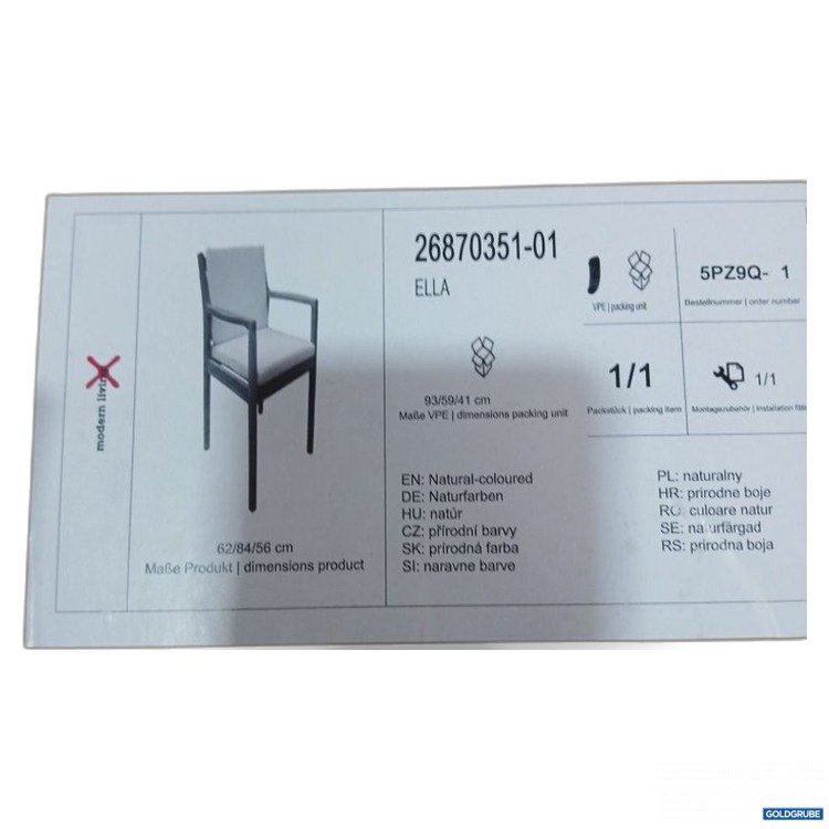 Artikel Nr. 467026 Artikel Nr. 467026: Modern living Stuhl ELLA 62/84/56 cm 2stk
