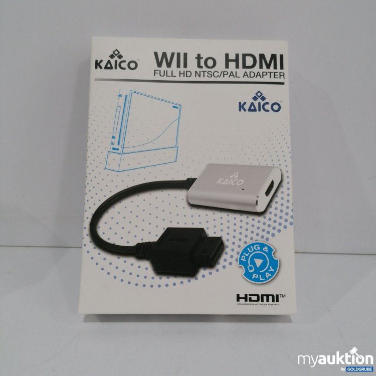 Artikel Nr. 826026 Artikel Nr. 826026: Kaico WII to HDMI Full HD NTSC/PAL Adapter