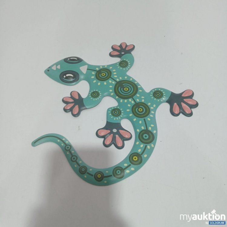 Artikel Nr. 847026: Metall-Gecko-Wanddekoration ca.23x23cm