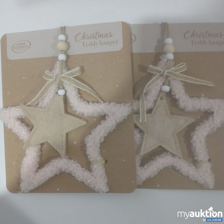 Artikel Nr. 912026 Artikel Nr. 912026: Christmas Teddy Hänger 2Stk Stern Rosa