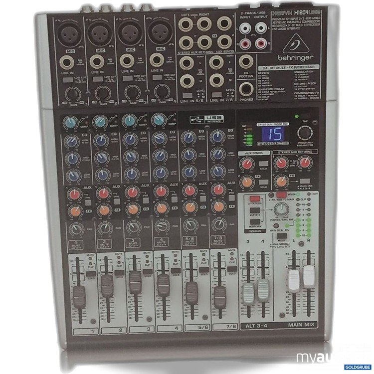 Artikel Nr. 958026: Behringer Xenxy X1204USB Premium 12Input 2/2 Bus Mixer with Xenyx Mic Preamps & Compressors 
