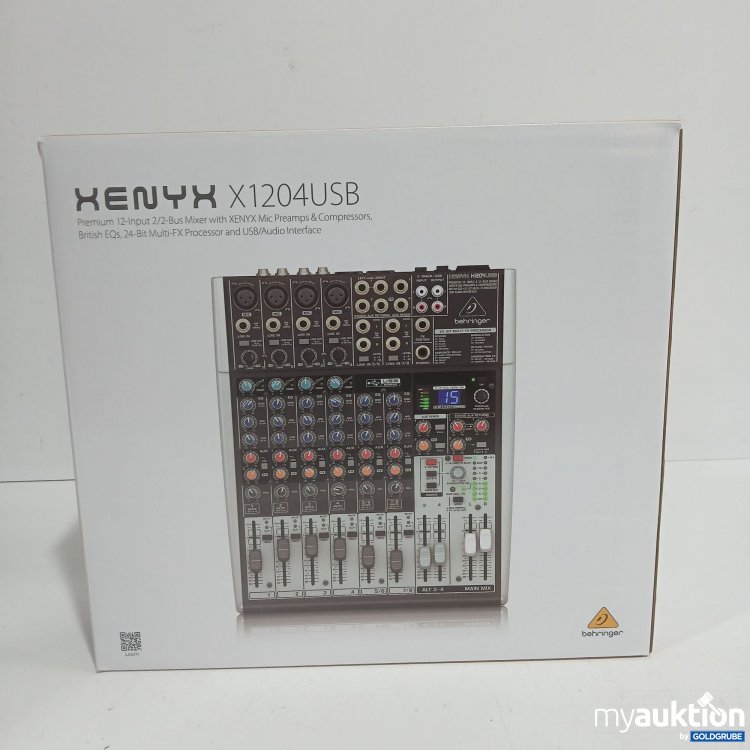 Artikel Nr. 958026: Behringer Xenxy X1204USB Premium 12Input 2/2 Bus Mixer with Xenyx Mic Preamps & Compressors 