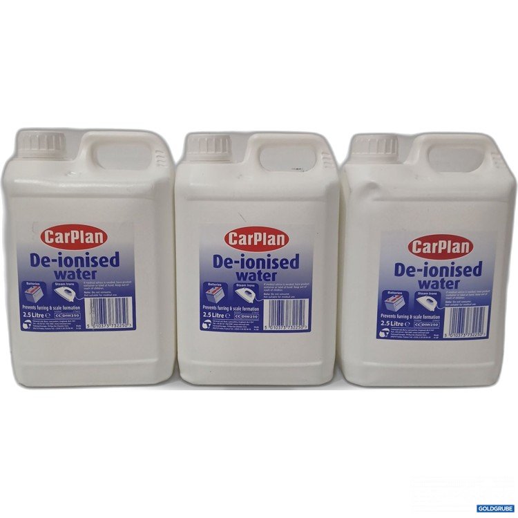Artikel Nr. 972026: CarPlan De-ionisiertes Wasser 3×2,5L