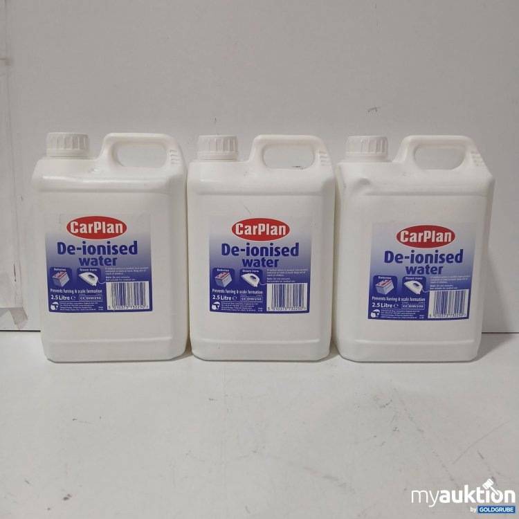 Artikel Nr. 972026: CarPlan De-ionisiertes Wasser 3×2,5L