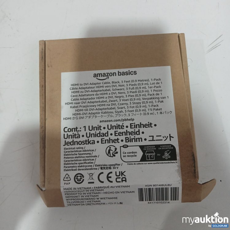 Artikel Nr. 981026 Artikel Nr. 981026: Amazon Basics HDMI zu DVI Adapter Kabel 0.9 Meter