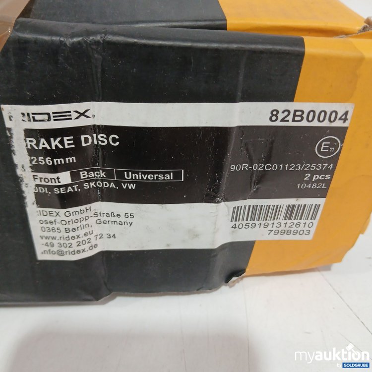 Artikel Nr. 444027: Ridex Bremsscheibe Front 82B0004 2stk 