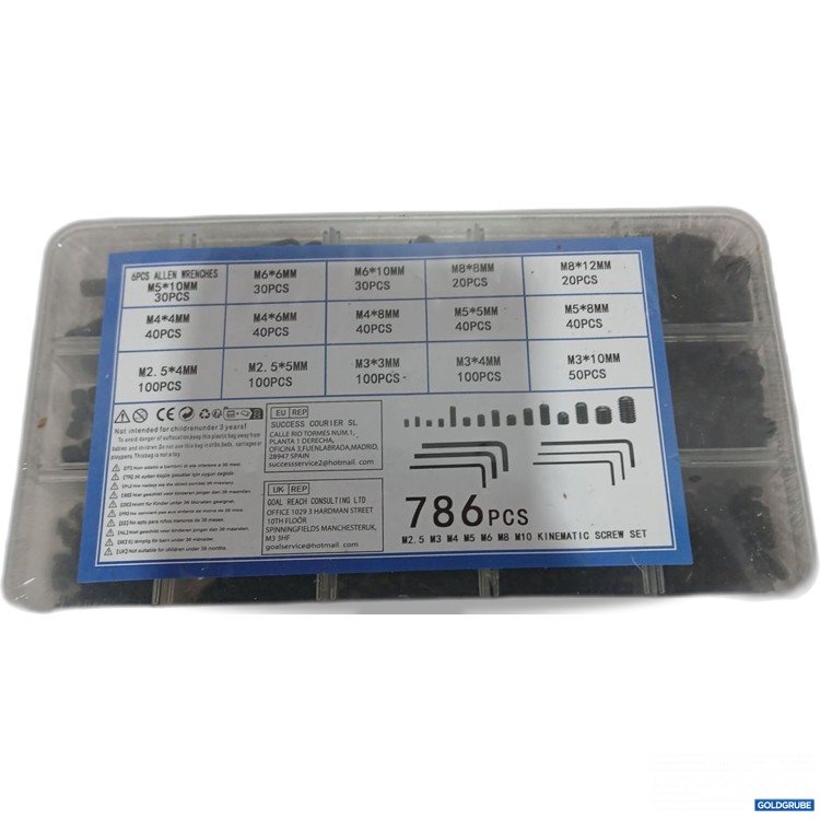 Artikel Nr. 920027: 786 Teile Schraubensatz M2-M12
