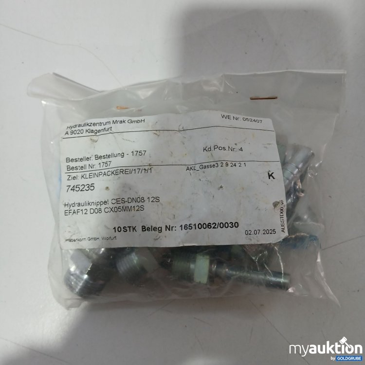 Artikel Nr. 952027: Hydrauliknippel CES-DN08 12S 10Stk