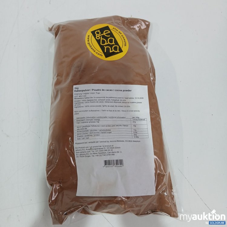 Artikel Nr. 971027 Artikel Nr. 971027: Kakaopulver 1kg