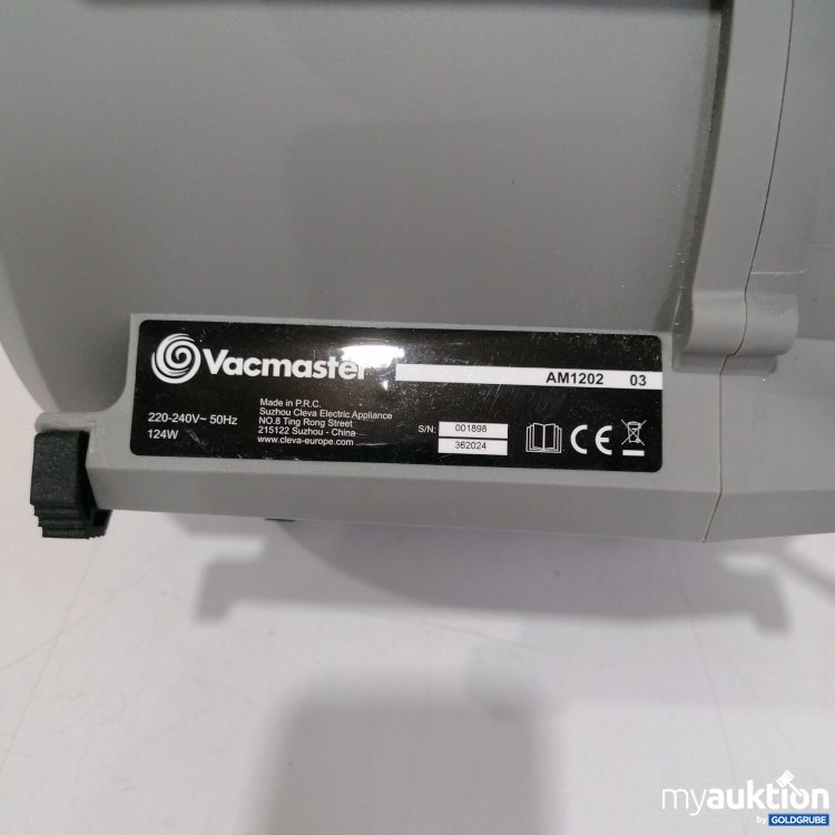 Artikel Nr. 836028 Artikel Nr. 836028: Vacmaster AM1202 03, 220-240V, 50Hz, 124W