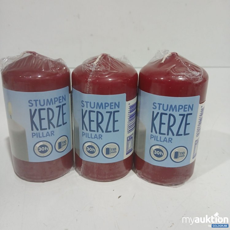Artikel Nr. 929028: Stumpen Kerze 110mm 30h rot 