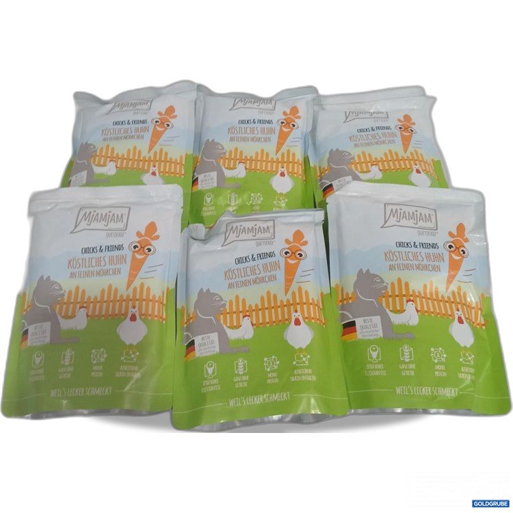 Artikel Nr. 973028: Mjamjam Chicks & Friends Köstliches Hühn an feinen Möhrchen 6x300g