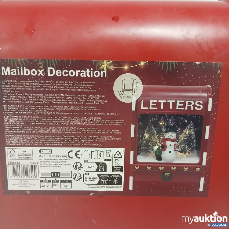 Artikel Nr. 979028 Artikel Nr. 979028: Weihnachtsdeko Mailbox Letters