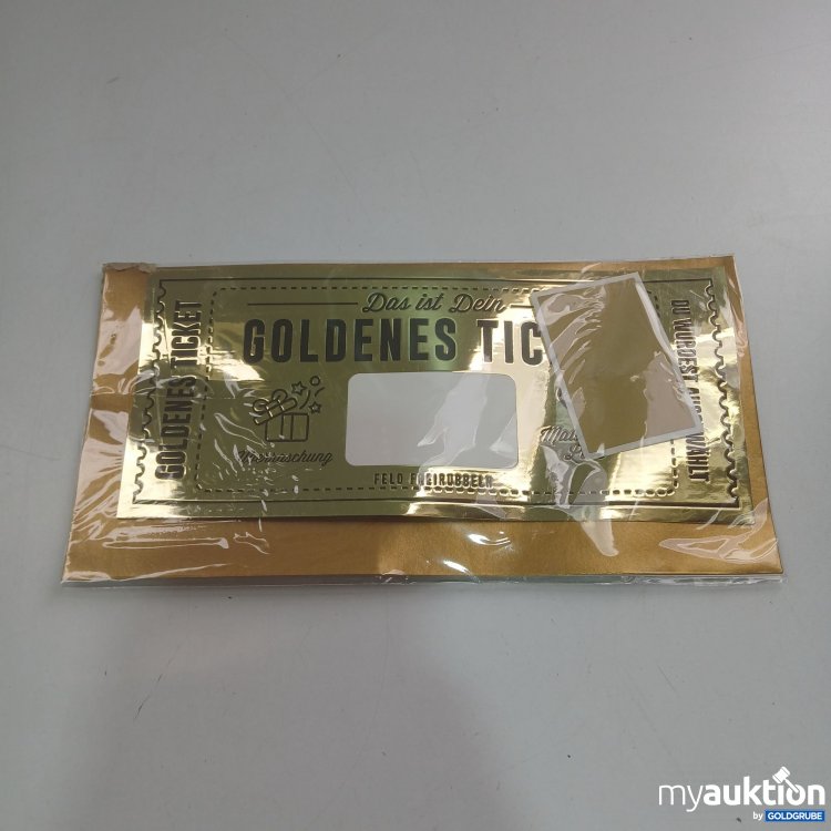 Artikel Nr. 849029: Goldenes Ticket mit Rubbelkarte