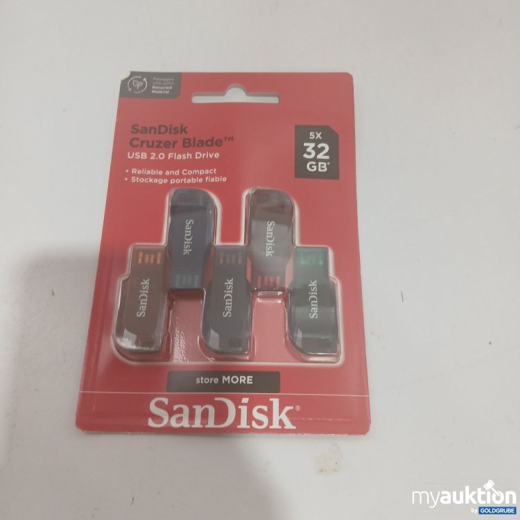 Artikel Nr. 854029 Artikel Nr. 854029: SanDisk Cruzer Blade USB 2.0 Flash Drive 5x 32GB