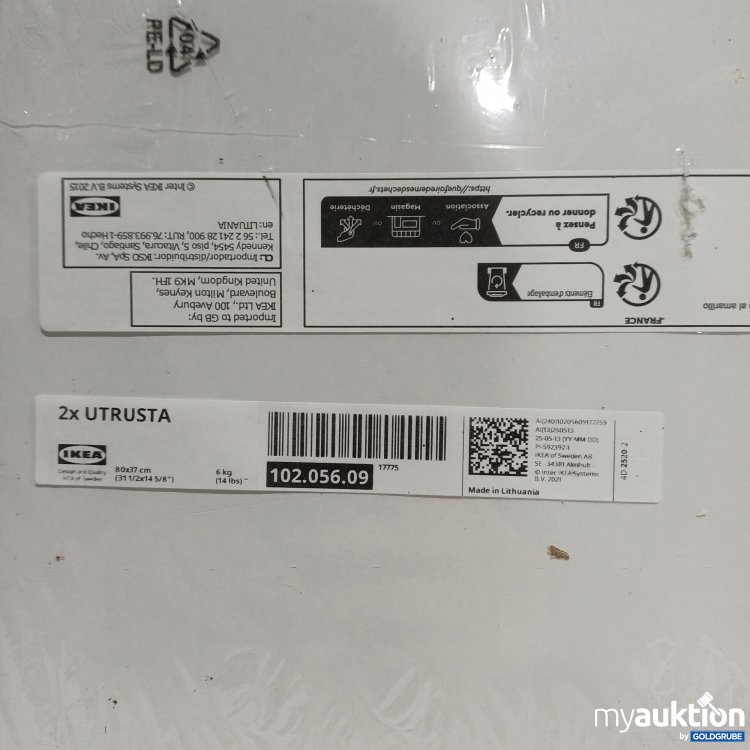 Artikel Nr. 895029: Ikea Utrusta Bretter 80x37cm, weiß, 2Stk.
