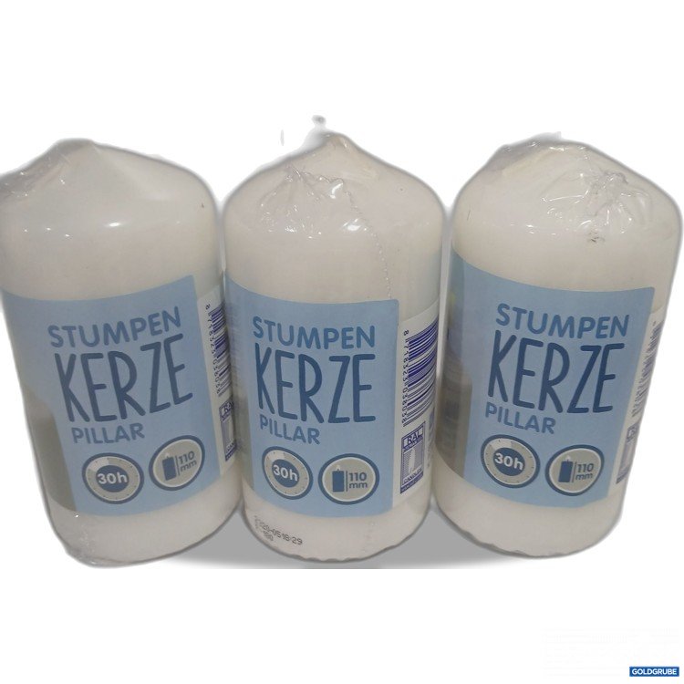 Artikel Nr. 929029: Stumpen Kerze 110mm 30h weiß