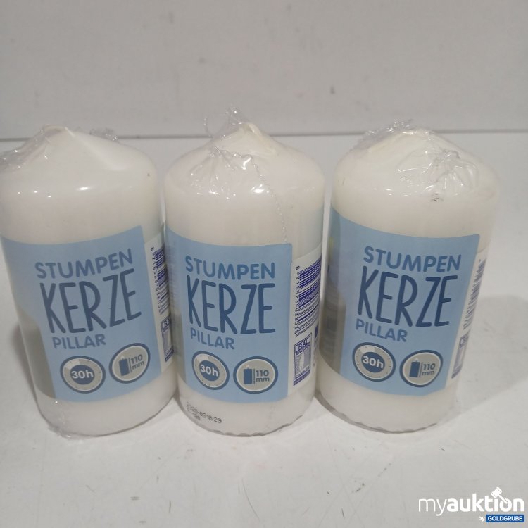 Artikel Nr. 929029: Stumpen Kerze 110mm 30h weiß