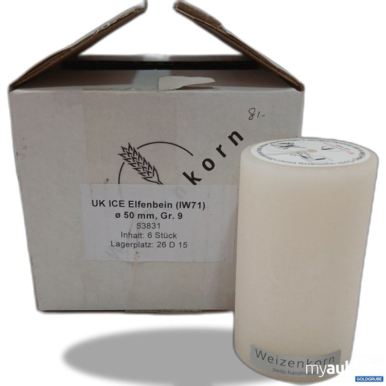 Artikel Nr. 996029: Weizenkorn Swiss  Handmade Kerze 6x