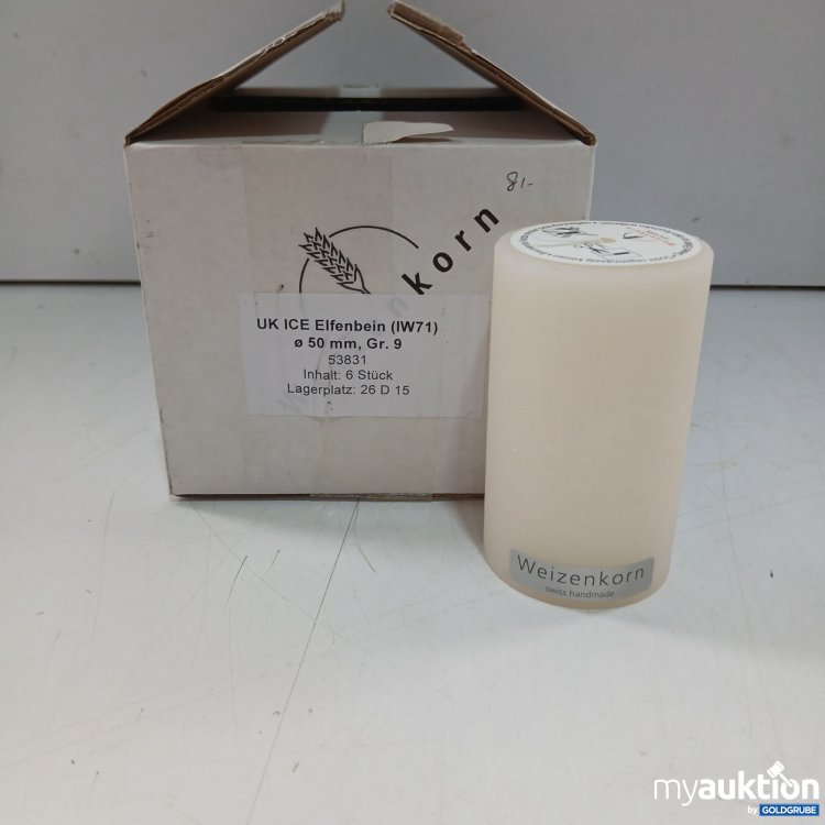 Artikel Nr. 996029: Weizenkorn Swiss  Handmade Kerze 6x