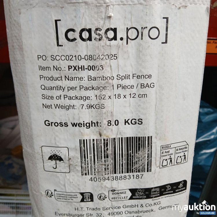 Artikel Nr. 442030: Casa Pro Bamboo Split Fence 