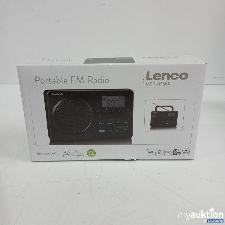 Artikel Nr. 445030: Lenco MPR-035BK Portable FM Radio 