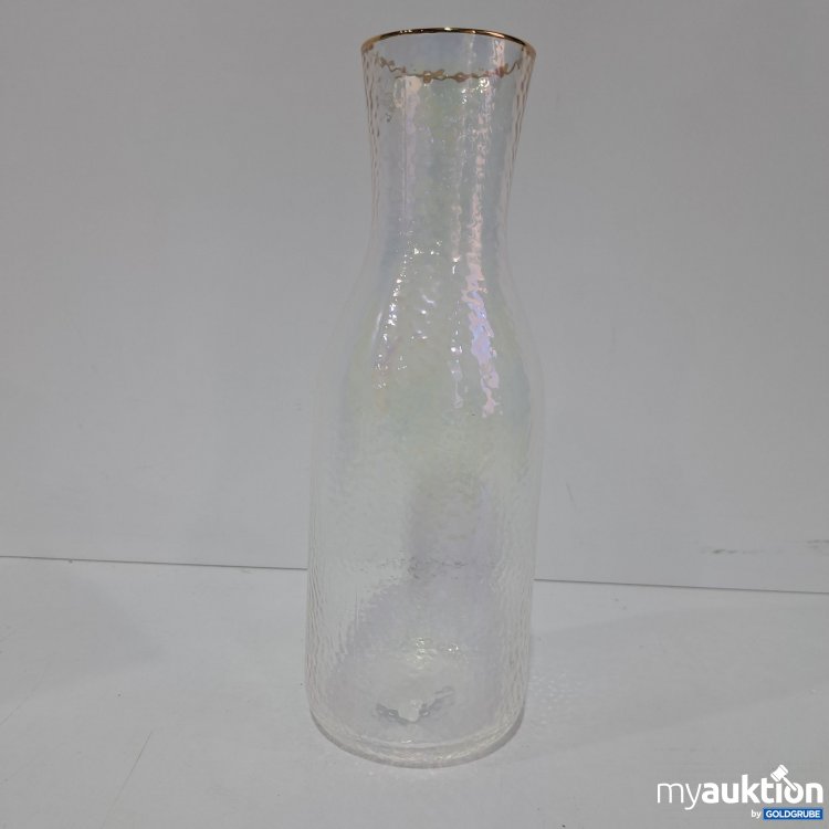 Artikel Nr. 817030: Butlers 66080, Glaskaraffe Perlmutt Optik mit Goldrand 