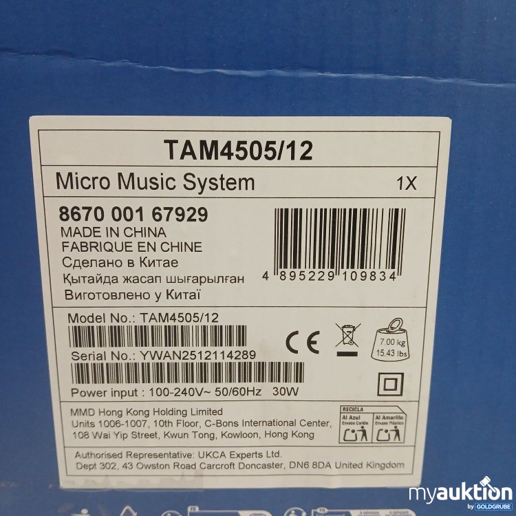 Artikel Nr. 957030: Philips Micro-Musiksystem 4000Series TAM4505/12 
