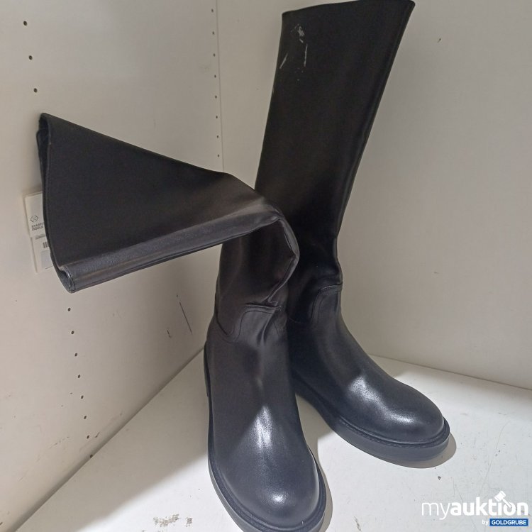 Artikel Nr. 526031: Pull&Bear Stiefel, Damen, schwarz, H:45cm