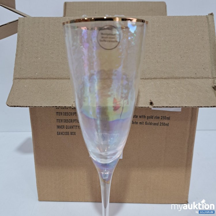 Artikel Nr. 817031 Artikel Nr. 817031: Butlers 66309, 6x Champagner Fluten Perlmutt Optik mit Goldrand