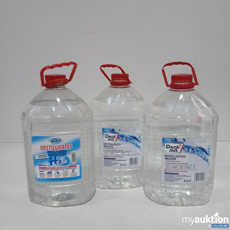 Artikel Nr. 892031: Destilliertes Wasser 3x5l