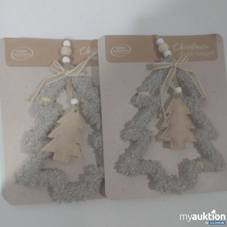 Artikel Nr. 912031 Artikel Nr. 912031: Christmas Teddy Anhänger 2Stk Baum Grau