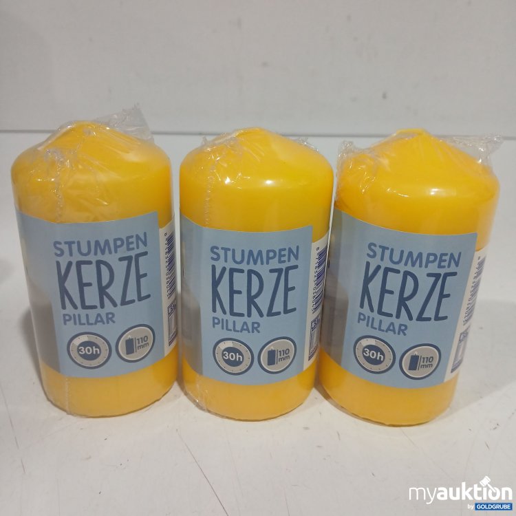 Artikel Nr. 929031: Stumpen Kerze 110mm 30h gelb  