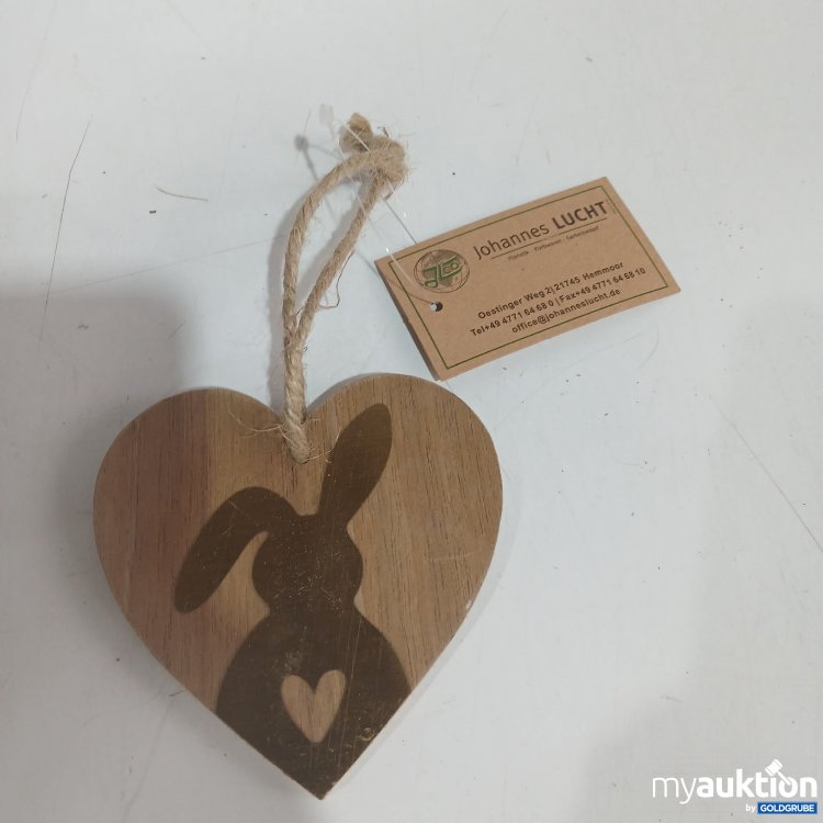 Artikel Nr. 956031 Artikel Nr. 956031: Johannes Lucht Holzschild in Herzform ø9cm