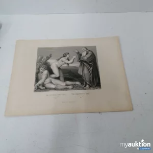 Auktion Bild ca. 30x20cm Erschaffung Evas