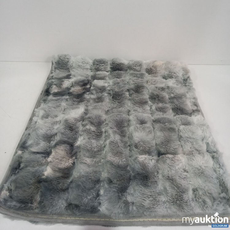 Artikel Nr. 361032: Teppich Läufer Felloptik grau mit Antirutschnoppen 170x70 cm