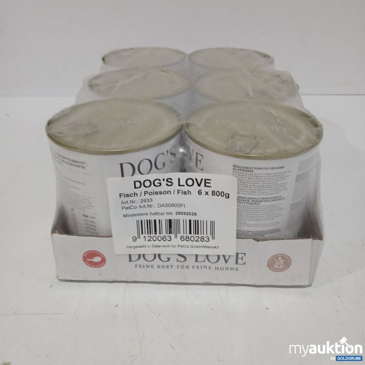 Artikel Nr. 954032: DOG'S LOVE Fisch 6x800 g