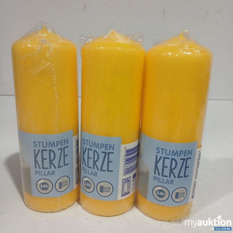 Artikel Nr. 929033: Stumpen Kerze 170mm 54h gelb 