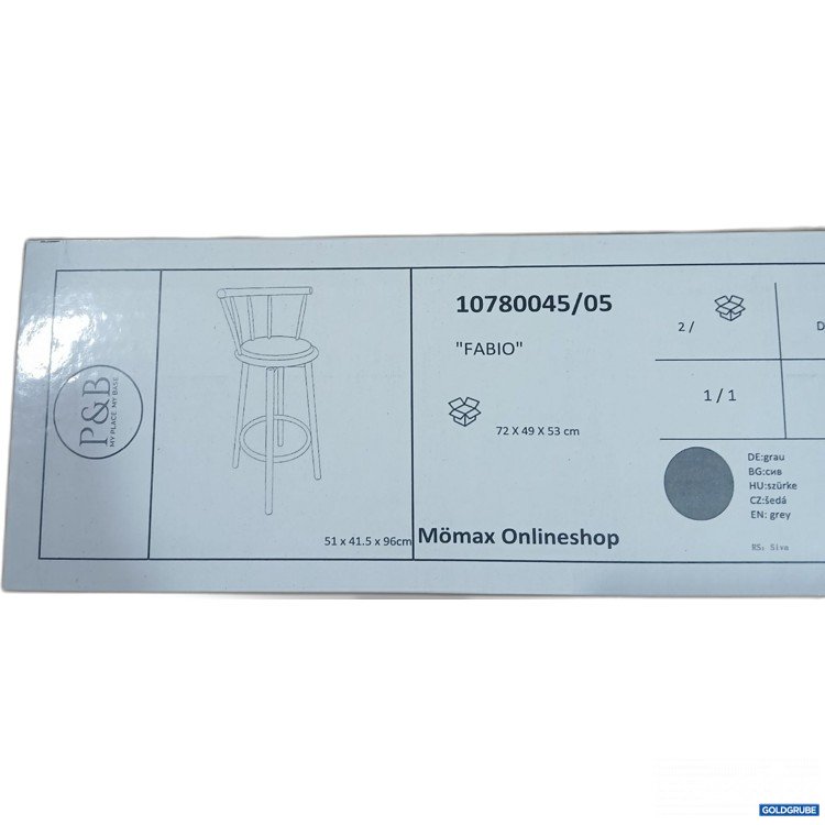 Artikel Nr. 958033: Mömax Stuhl "Fabio" grau 10780045/05 