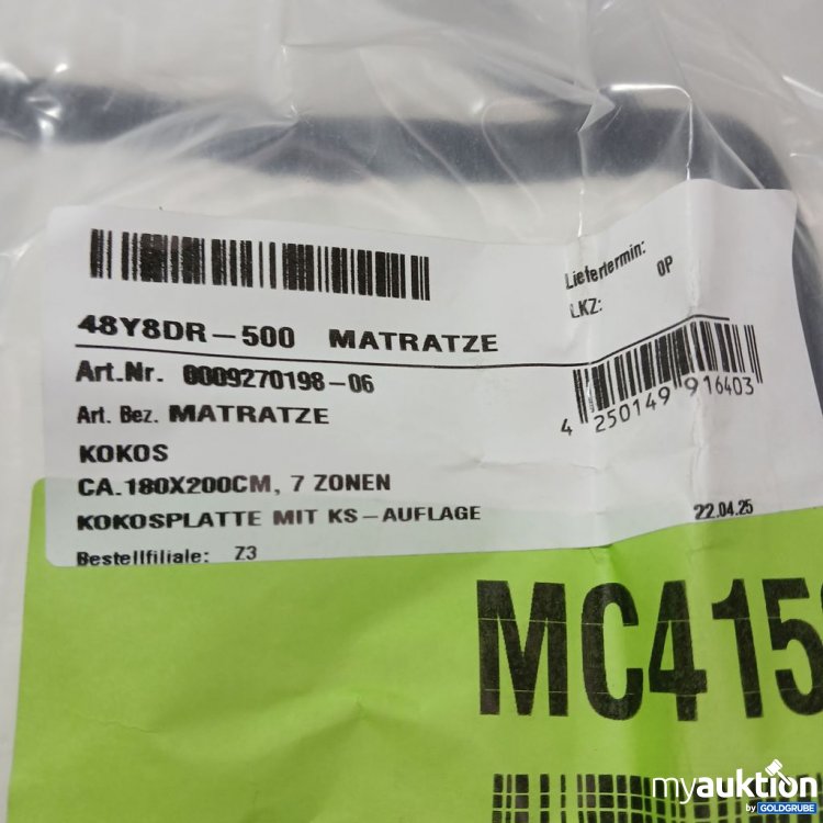 Artikel Nr. 962033: Möbelix Kokos Matratze Bezug 180x200 cm