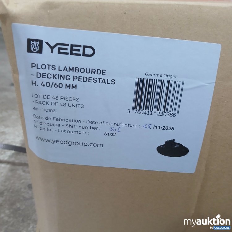 Artikel Nr. 985033 Artikel Nr. 985033: Yeed Plots Lambourde Decking Pedestals H.40/60mm 48Stk