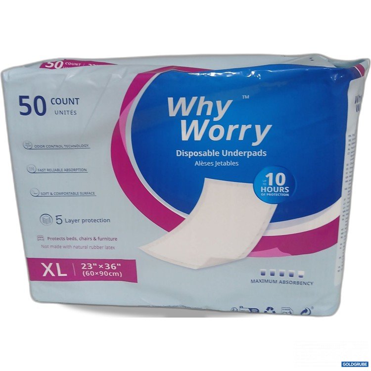 Artikel Nr. 990033 Artikel Nr. 990033: Why Worry Einweg Betteinlagen 5 stk