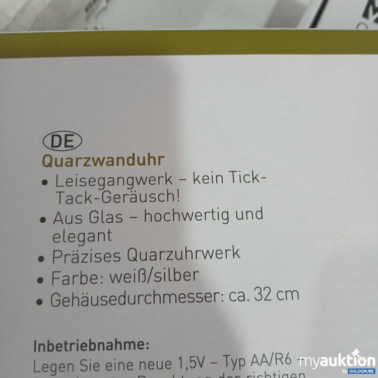 Artikel Nr. 447034 Artikel Nr. 447034: Mebus Quarzwanduhr