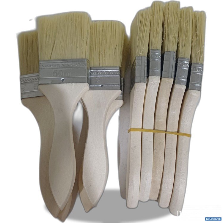 Artikel Nr. 526034 Artikel Nr. 526034: Flachpinsel aus Holz, 10Stk, 50mm