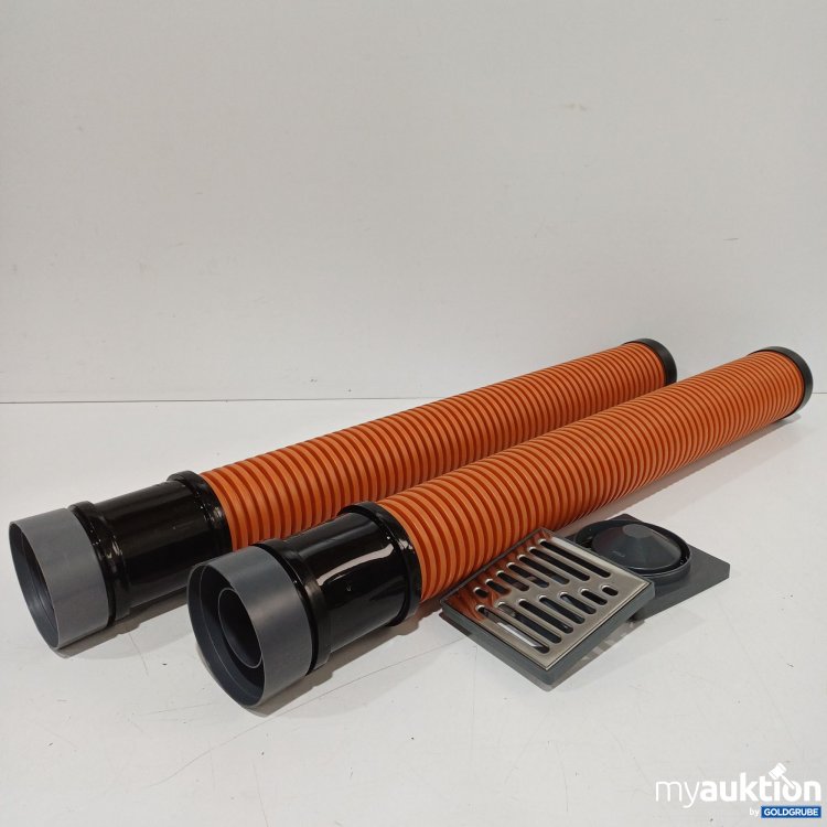 Artikel Nr. 895034: Drainagerohren und Abflussgitter, länge ca.100cm, 2Stk.